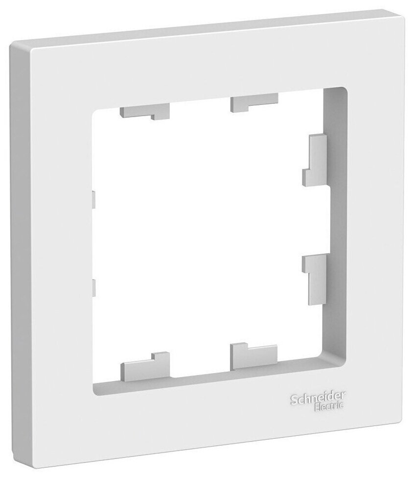 Рамка Schneider Electric AtlasDesign, белая, 1 пост, комплект из 5 шт. - фотография № 2