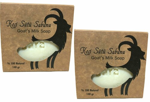 Dara Sabun Натуральное Турецкое мыло козье молоко 2 шт, увлажнение, 140 гр, Дара сабун