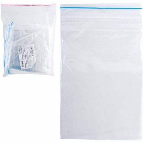 Пакет с замком Zip Lock Samson 10 x 15 cм, 32 мкм, ПВД, 100 шт/уп
