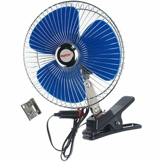 Вентилятор Megapower M-503C, 24V, на прищепке, 21см
