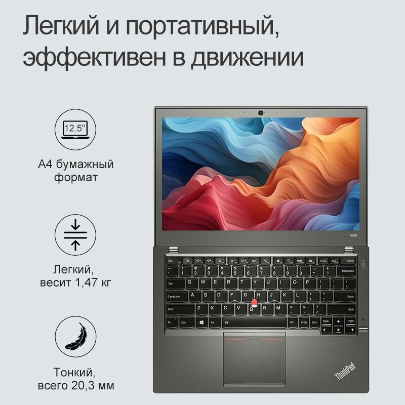 12.5" Ноутбук Lenovo Thinkpad X240 Intel Core i5 4200U Windows 7