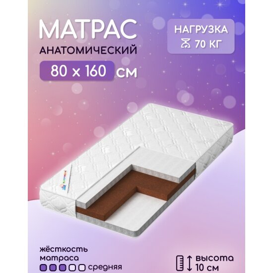 Матрас Капризун Джангл Джой 80х160х10 см