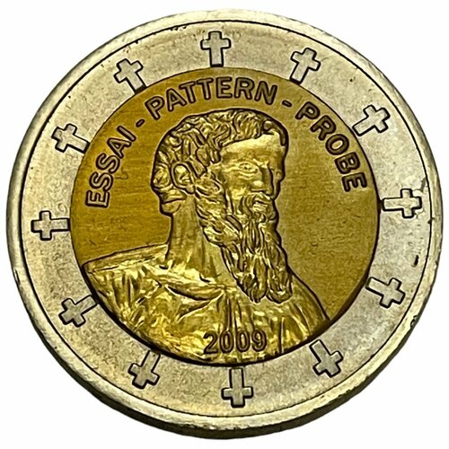 Ватикан 2 евро (Xeros) 2009 г. (Проба) ватикан официальный набор евро монет 2009 г в буклете