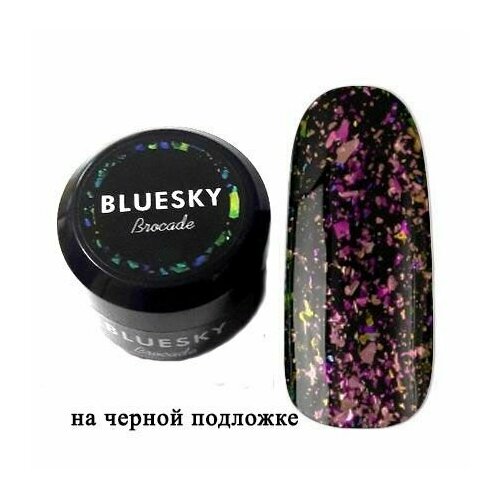 Bluesky Brocade, Гель Парча для ногтей № 01, 5 г