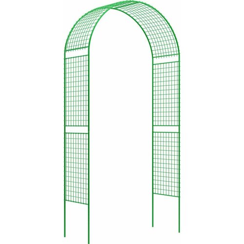 Опора для растений Пикник и Сад Арка садовая декоративная прямая широкая решетка (разборная) 255см*120см*51см, зеленый