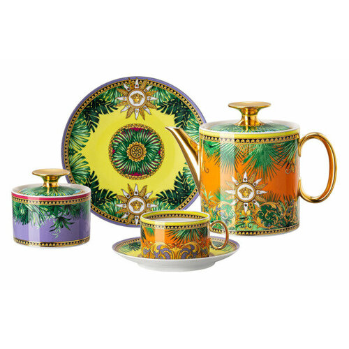 Сервиз чайный Rosenthal Versace Мир джунглей на 6 персон 20 предметов, фарфор