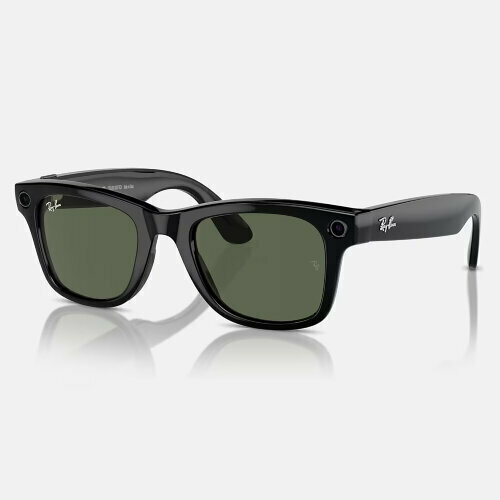 Камера-очки Ray-Ban Stories Wayfarer Shiny Black/Green L