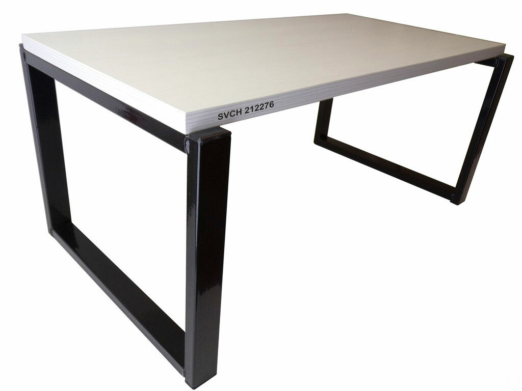 фото Полка для микроволновки GARROSS "SIBERIA 212276", одна полка 30х60 см, высота 27 см, каркас чёрный, цвет полок сосна выбеленная