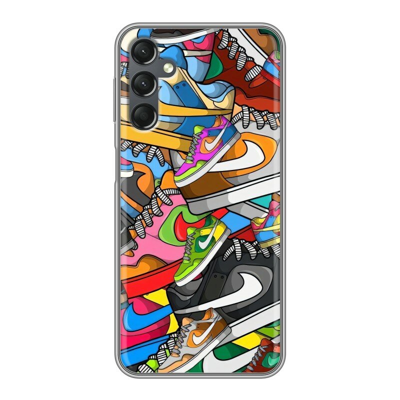 Дизайнерский силиконовый чехол для Самсунг А25 5Ж / Samsung Galaxy A25 5G Найки Nike