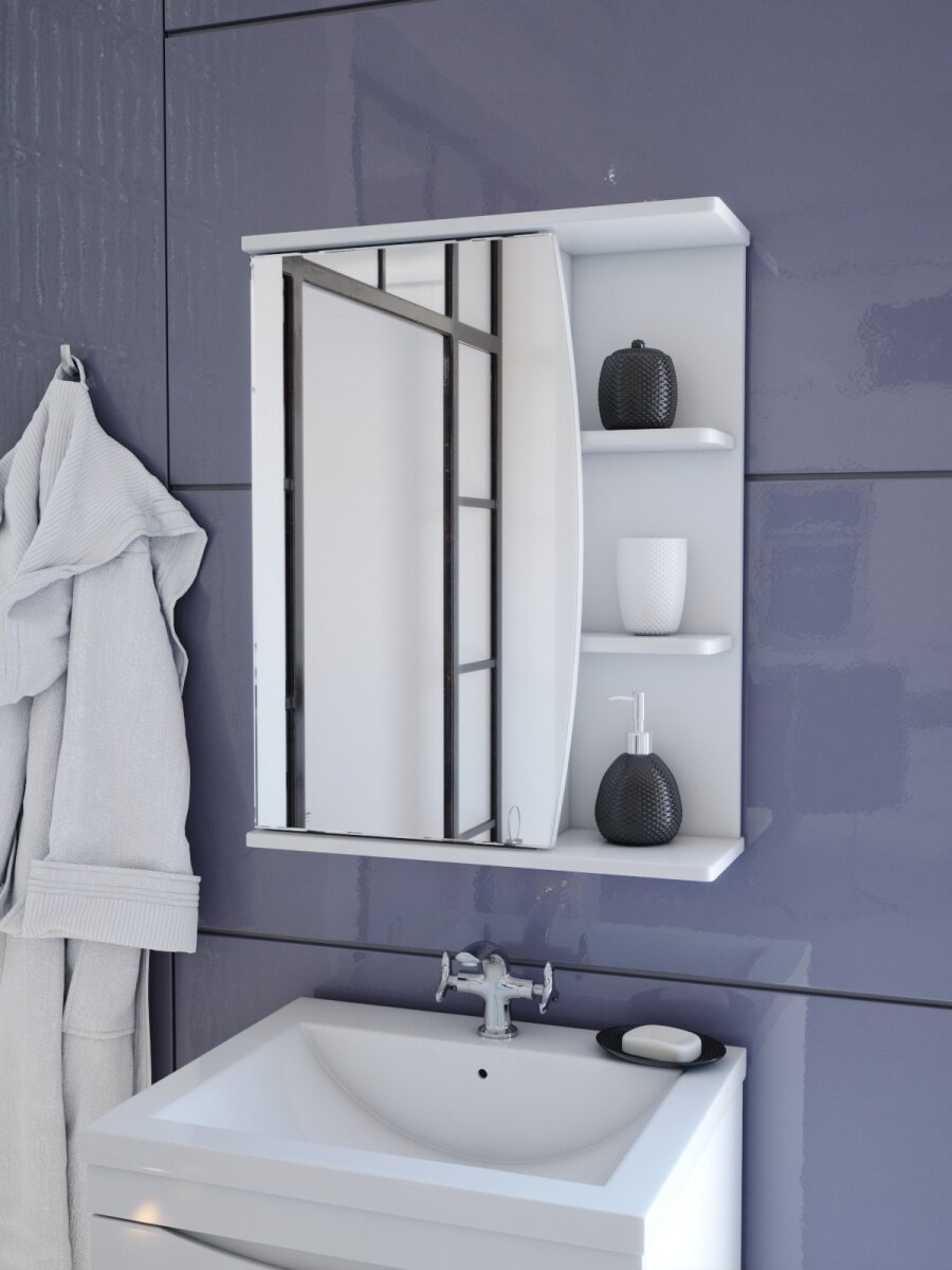 фото Зеркало для ванной Зеркало шкаф настенное в ванную комнату с полкой зеркало полка подвесная для дачи