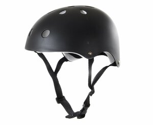 Шлем детский, размер S, цвет матовый черный, размер шлема 23*20*13 см. в/п