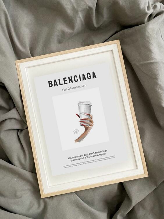 Постер, плакат на стену Balenciaga