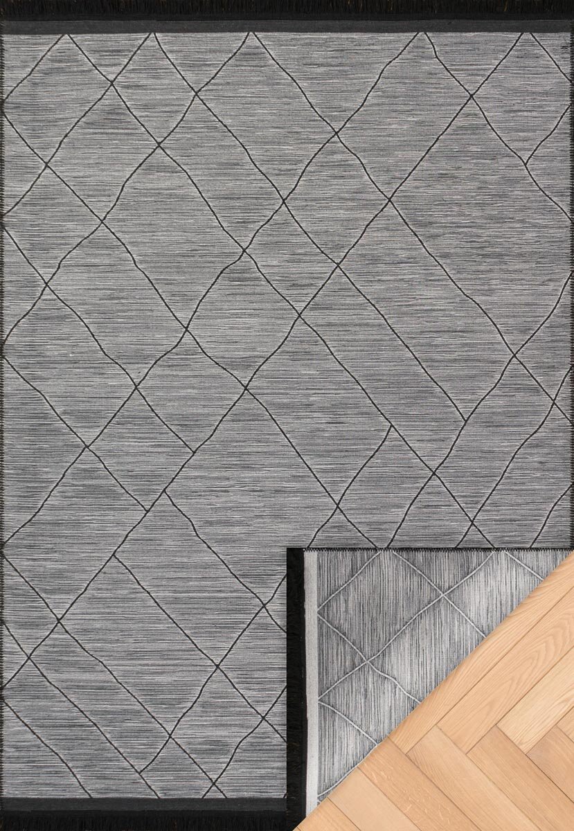 Турецкий ковер безворсовый 120*180 см Arya Craft ARC 02 Grey