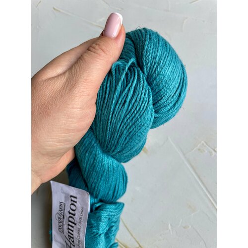 Пряжа Hampton 23 бирюза, 250м/100г