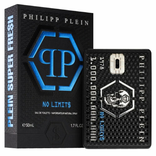 Philipp Plein Мужской No Limits Plein Super Fresh Туалетная вода (edt) 50мл no limits plein super fresh туалетная вода 90мл уценка