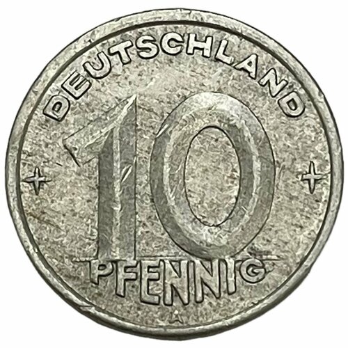 ГДР 10 пфеннигов 1948 г. (A) (Лот №2) монета германия гдр 10 пфеннигов 1948