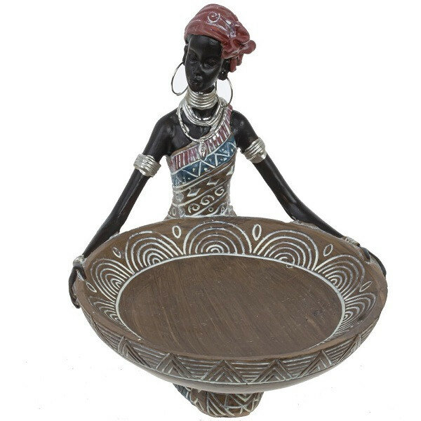 Фигурка декоративная Африканка , L12 W15 H14,5см