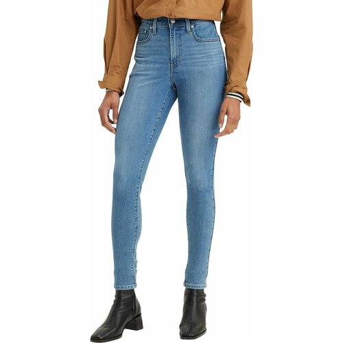 Джинсы скинни Levi's, размер W26/L32, голубой джинсы скинни levi s размер w26 l32