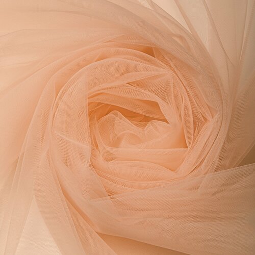 Ткань Фатин Еврофатин Розовая пудра 12м х 3м