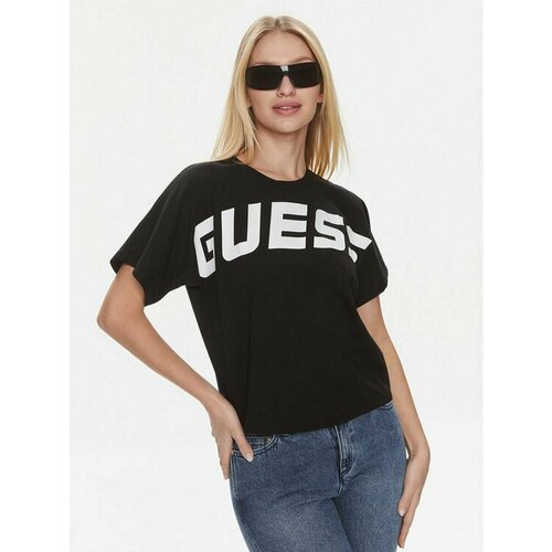 Футболка GUESS, размер XXS [INT], черный футболка guess размер xxs [int] черный