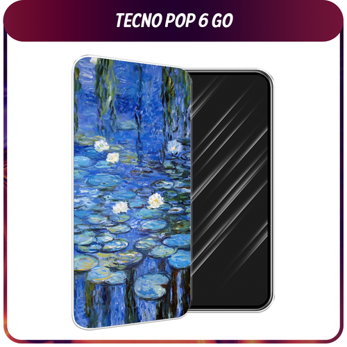 Силиконовый чехол на Tecno Pop 6 Go / Текно Поп 6 Гоу Нарисованный пруд силиконовый чехол на tecno pop 6 go текно поп 6 гоу синяя снежная гора прозрачный