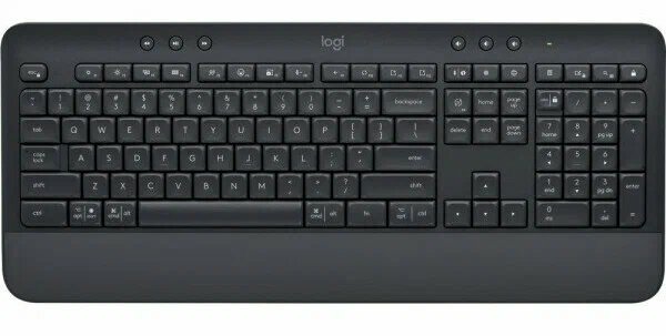 Беспроводная клавиатура Logitech K650 Signature черный, английская (ANSI), 1 шт.