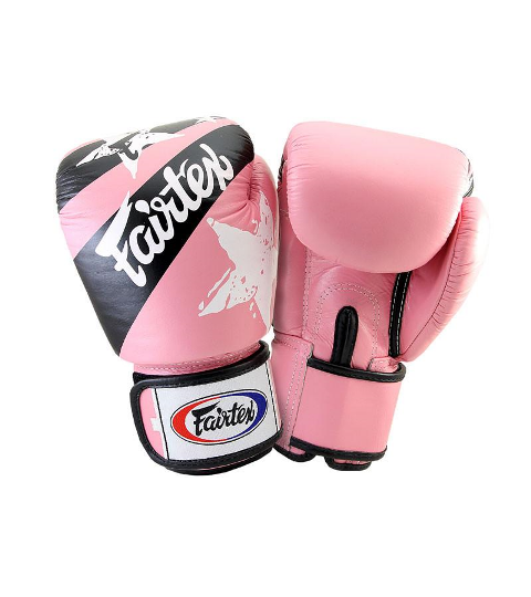 Боксерские перчатки Fairtex BGV1 Nation Prints Pink (8 унций)