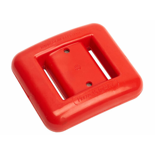 Груз поясной дайвгруз 1.5 кг, пластикатное покрытие, анатомический, красный