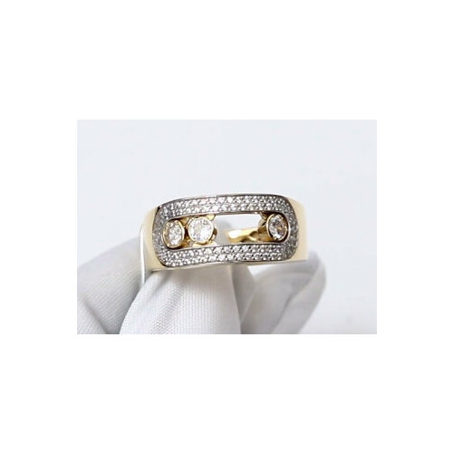 Кольцо Diamant online, золото, 585 проба, фианит, размер 19, бесцветный