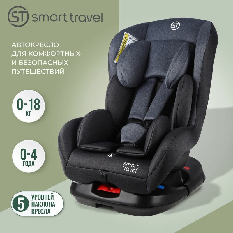 Автокресло детское Smart Travel Leader от 0 до 18 кг Blue