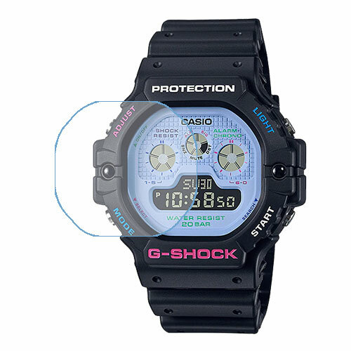 Скрин Мобайл защитный экран для часов Casio DW-5900DN-1 из нано стекло 9H