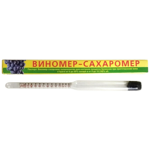 Виномер-сахаромер в стеклянном корпусе