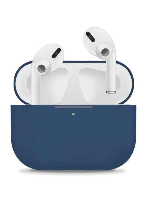Чехол для AirPods Pro 2 / Защитный силиконовый чехол для наушников, темно-синий