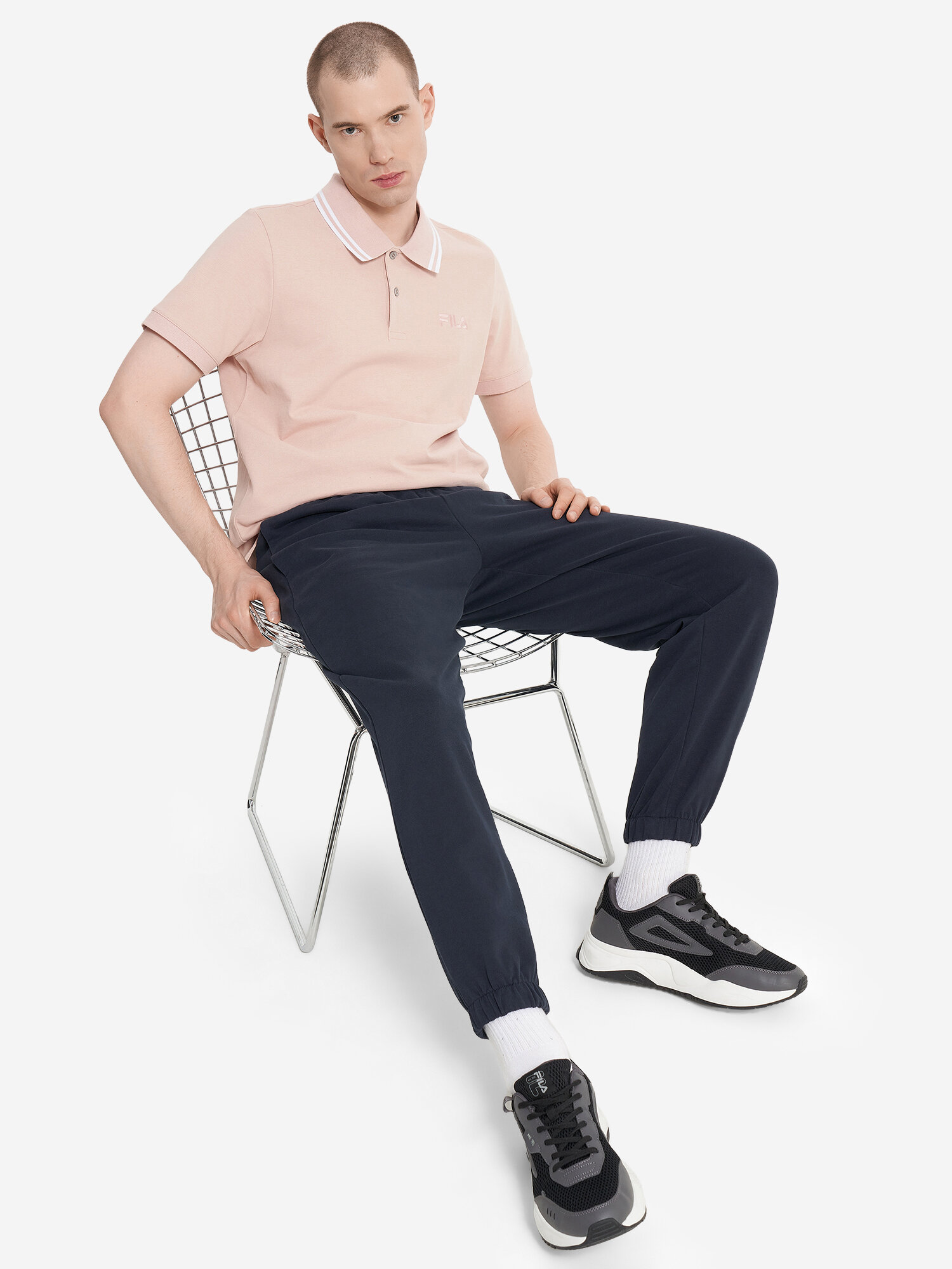 Поло Fila, размер 44-46, светло-бежевый — фото 1