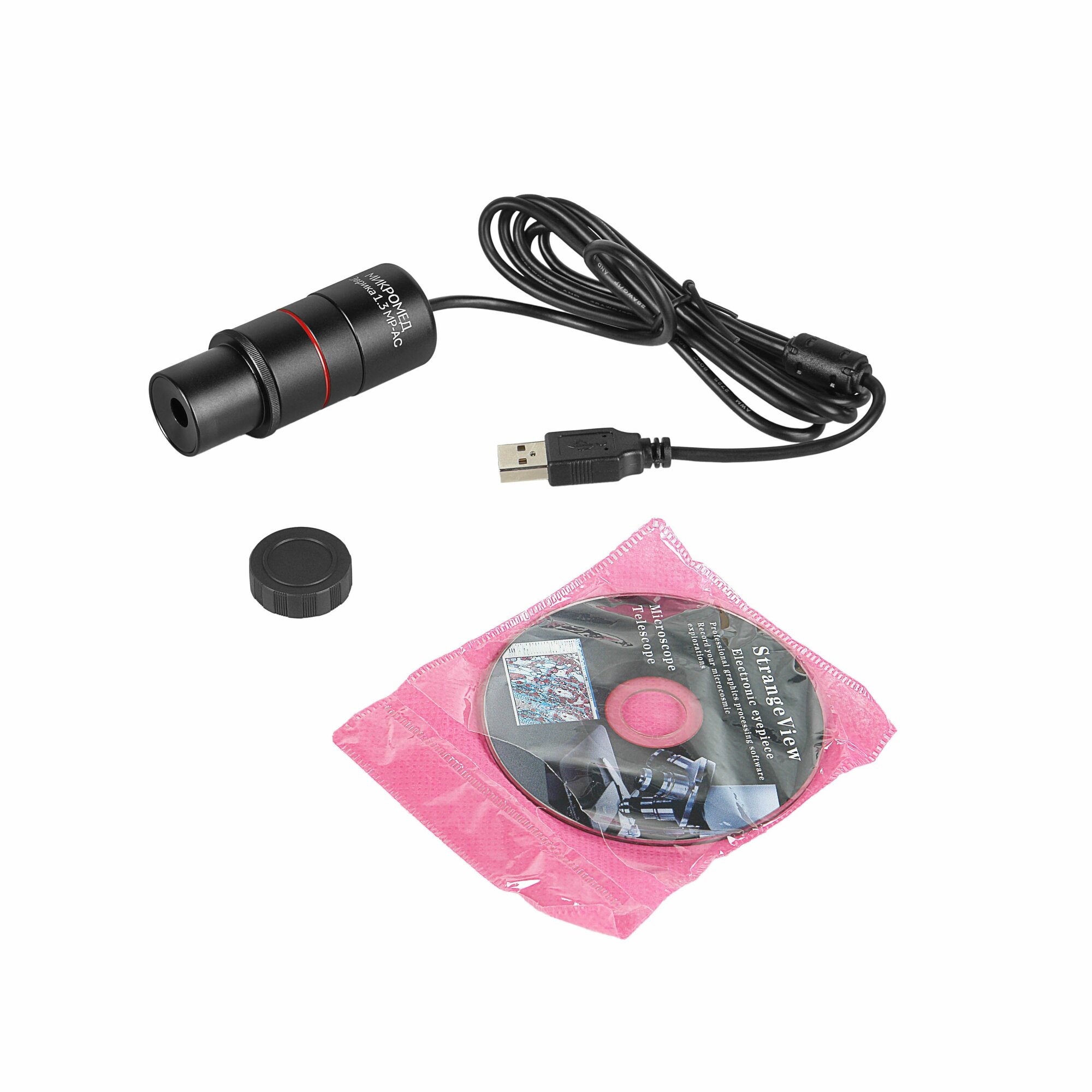 Видеоокуляр Микромед Эврика 1.3 МР-AC для микроскопа, высокое разрешение — фото 1