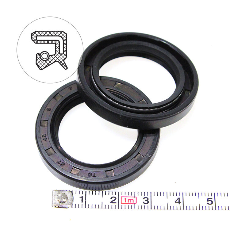 Манжета армированная (Сальник) 27х40х6 (тип 2 / TC) 70NBR