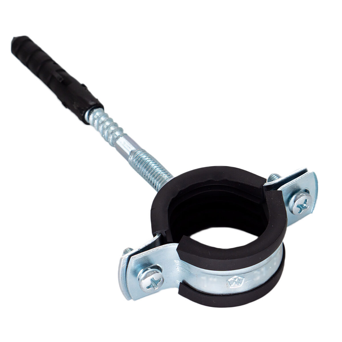 Хомут металлорезиновый CTM CHSR0012S с шурупом и дюбелем 20 - 25 мм 1/2