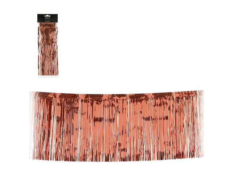 Дождик ёлочный переливы праздничных тонов, винил, коралловый, 300х30 см, Edelman 1170991