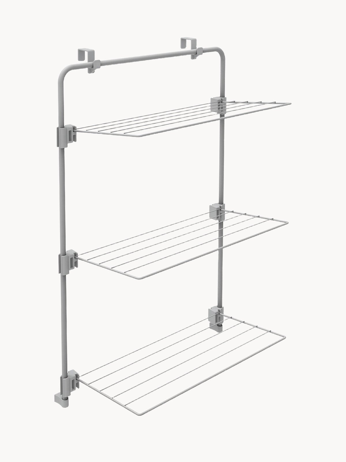 Сушилка для белья подвесная НИКА СБН1/МС 3-яруса, матовый серый, сушильное полотно - 11 м, нагрузка - до 10 кг