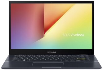 14" Ноутбук ASUS Vivobook Flip 14 TM420UA-EC161T (1920x1080, AMD Ryzen 5 2.1 ГГц, RAM 8 ГБ, SSD 256 ГБ, Win10 Home), 90NB0U21-M000L0, черный