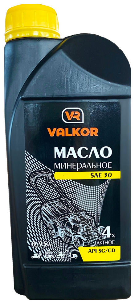 Масло для четырехтактных двигателей VALKOR (SAE-30) минеральное, 0,95 л