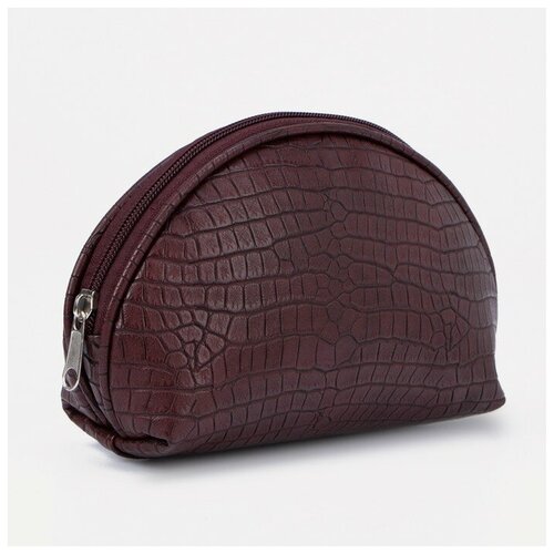 фото Косметичка, отдел на молнии, цвет бордовый нет бренда