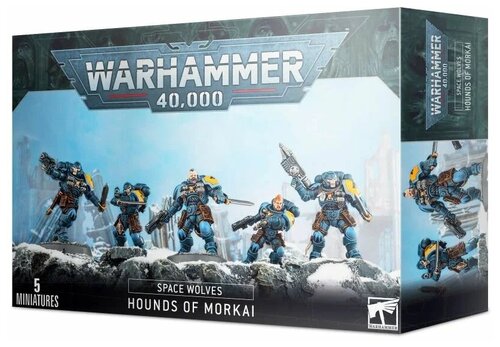 Набор миниатюр для настольной игры Warhammer 40000 - Space Wolves Hounds of Morkai