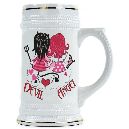фото Пивная кружка devil, angel drabs