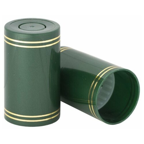 Колпак Гуала Н58 зеленый (золотые кольца), 100шт.