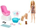 Игровой набор  Barbie Mani-Pedi Spa Блондинка, GHN07 разноцветный