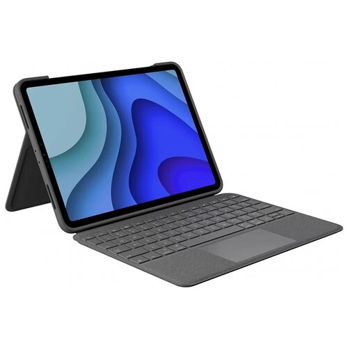 Logitech 920-010137 клавиатура-чехол Combo Touch для iPad Pro 1-го, 2-го и 3-го поколений с диагональю 11 дюймов, Oxford Grey