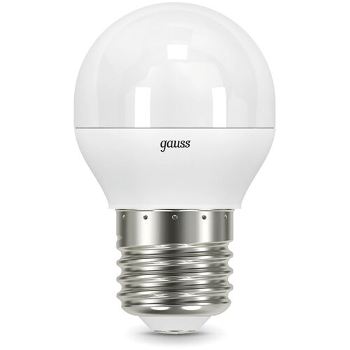 Лампа светодиодная gauss 105102110, E27, G45, 9.5 Вт, 3000 К