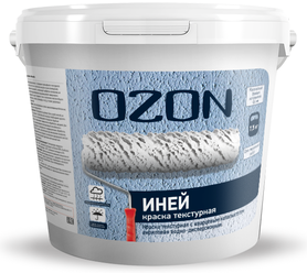 Декоративное покрытие OZON Иней (ВД-АК-263) белый 4.5 л 7.5 кг