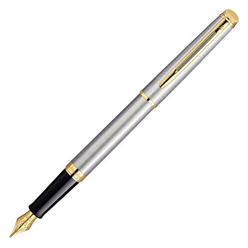 waterman ручка роллер hemisphere essential 0 8 мм s0920350 1 шт Waterman hemisphere - stainless steel gt, перьевая ручка, f